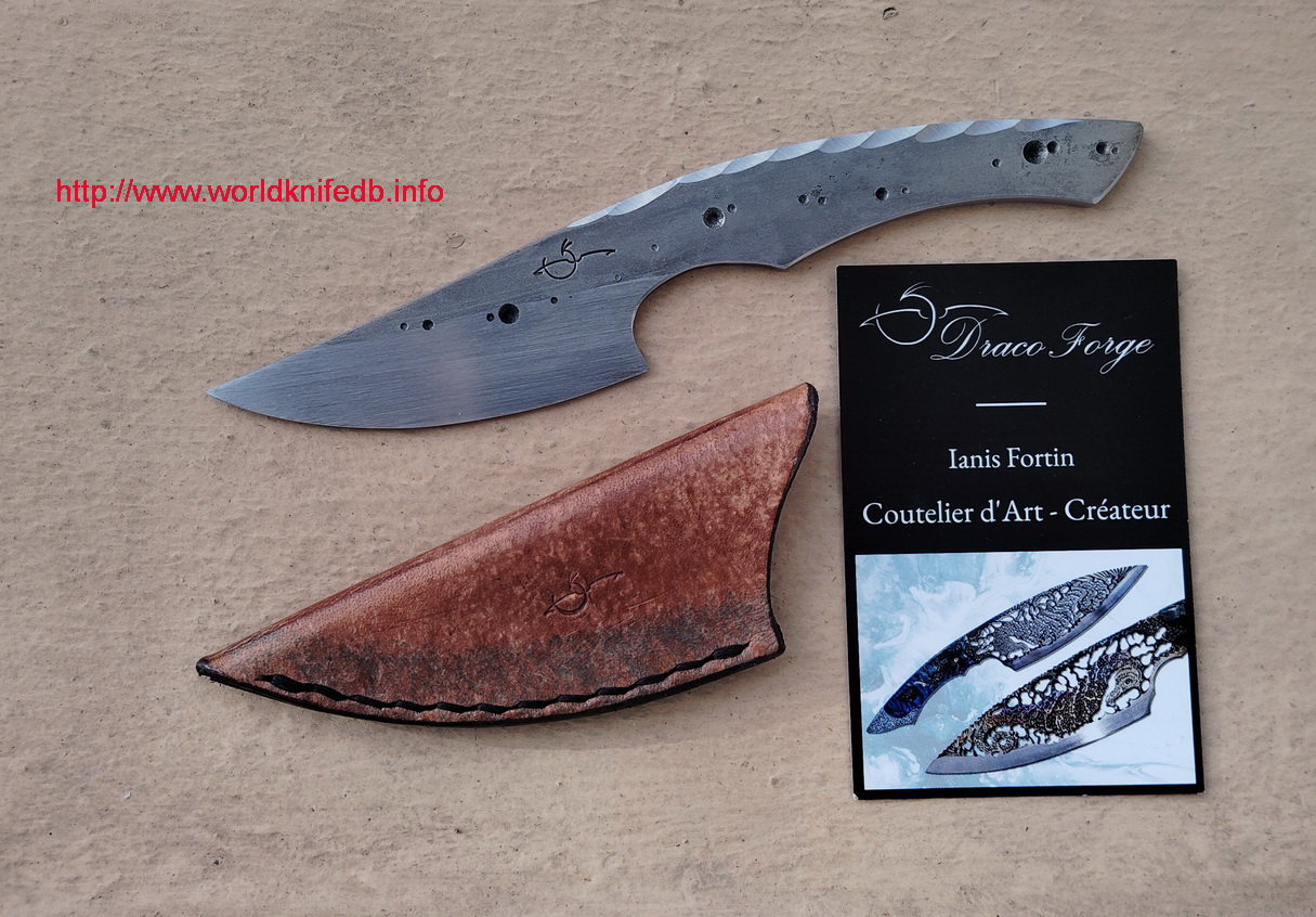 couteau squelette Draco-Forge (France).